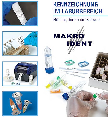 Laboretiketten für den Einsatz von plus 130°C bis minus 196°C 