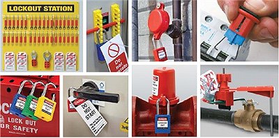 loto-verriegel-absichern Lockout-Verriegelungen und Warnanhänger zur Vorbeugung von Unfällen