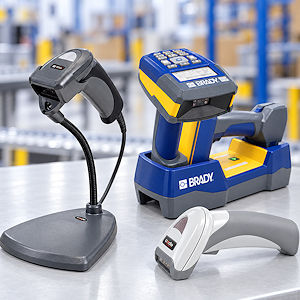 CODE Barcode-Scanner und Brady Industriescanner
