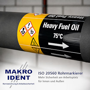ISO 20560 Rohrmarkierer zur Kennzeichnung von Rohrleitungen