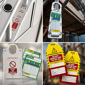 Scafftag Pr&uuml;fkennzeichnung f&uuml;r Ger&uuml;ste und Ger&uuml;stt&uuml;rme