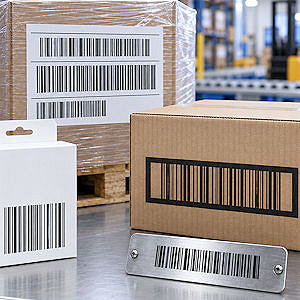 1D-Barcodes mit Strichen und Zwischenr&auml;umen