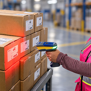 Brady V3200 Barcode-Scanner mit Basisstation