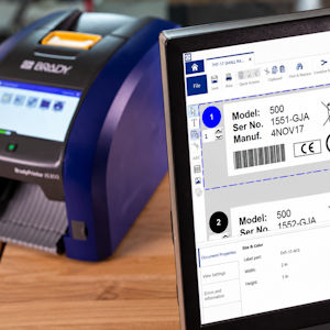 Barcode-Etiketten am Computer gestalten