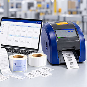 Barcode-Etiketten mit Etikettendrucker drucken