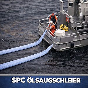 &Ouml;lsaugschleier im Einsatz auf Gew&auml;ssern