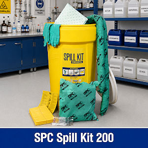 Spill Kit 200 Notfallset mit Chemikalien-Bindemitteln 