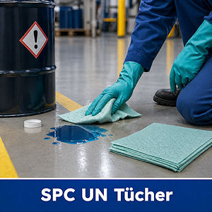 UN T&uuml;cher in der Industrie - Aufnahme von Chemikalien