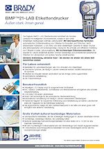 Datenblatt Brady BMP21-LAB