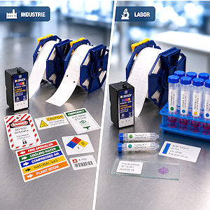 Etiketten f&uuml;r BradyJet J7300 f&uuml;r Labor und Industrie