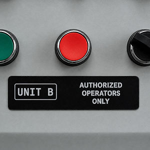 Typenschild-Etiketten Brady B-7593