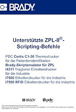 Unterst&uuml;tzte ZPL-II Scripting-Befehle