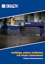 Broschüre Brady Mehrfarb-Schilderdrucker BradyJet J2000 + J4000