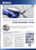 Datenblatt Code Reader CR2700 Gesundheitswesen