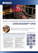 Datenblatt Code Reader CR2700 Industriescanner