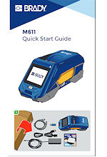 Datenblatt Brady M611 - Quick Start Guide