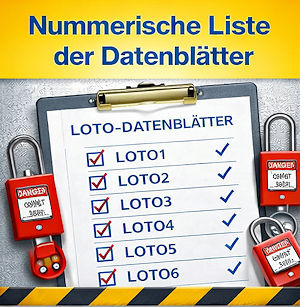 Nummerische Liste der Brady Lockout-Datenbl&auml;tter