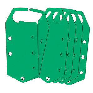 Blanko Sicherheits-Blockierb&uuml;gel GR&Uuml;N