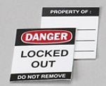 Lockout Danger Etiketten