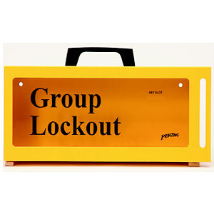 Gruppenverschlusskasten GELB