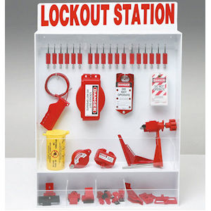 Offene gro&szlig;e Lockout-Station