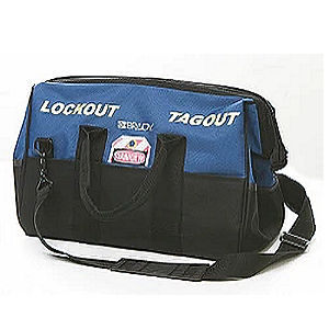 Blaue Lockout-Tagout Umh&auml;ngetasche