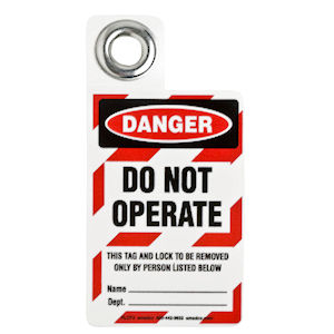 Kleine Warnanh&auml;nger DO NOT OPERATE