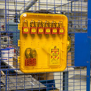 Lockout-Station f&uuml;r bis zu 12 Schl&ouml;sser