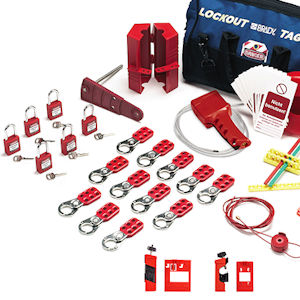 Lockout-Set f&uuml;r Ventile und elektrische Anlagen