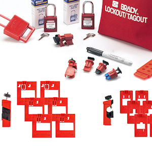 Kleines Lockout-Set f&uuml;r elektrische Anlagen
