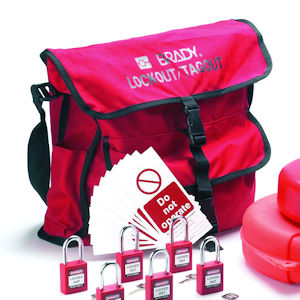 Rote Lockout-Tagout Umh&auml;ngetasche