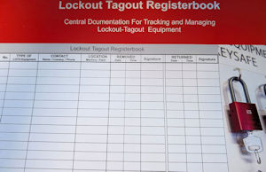 Lockout Register Book English
