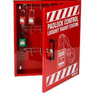 Schl&ouml;sser-Kontrollstation aus Metall