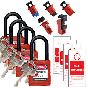 Mini Lockout-Set f&uuml;r Schutzschalter