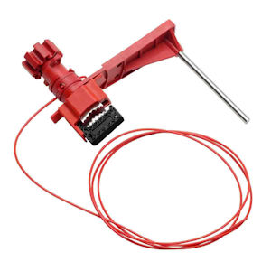 Rote Handrad-Absperrungen
