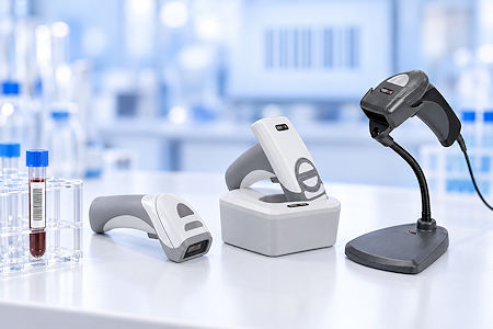 CODE Barcode-Scanner f&uuml;r Proben und R&ouml;hrchen im Labor