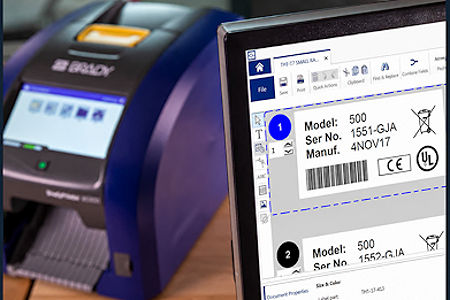 Brady Workstation f&uuml;r Etiketten in Industrie, Labor und                  Lockout-Tagout