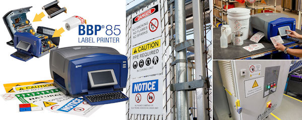 Brady-BBP85-Schilderetikettendrucker Brady BBP85 Etiketten- und Schilderdrucker für die Arbeitssicherheit