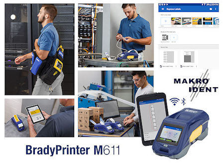 Tragbarer Etikettendrucker Brady M611