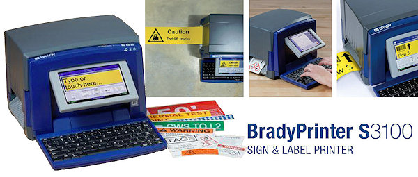 Brady-S3100-Schilderdrucker BradyPrinter S3100: Nachfolger des Brady BBP31 Schilderdruckers