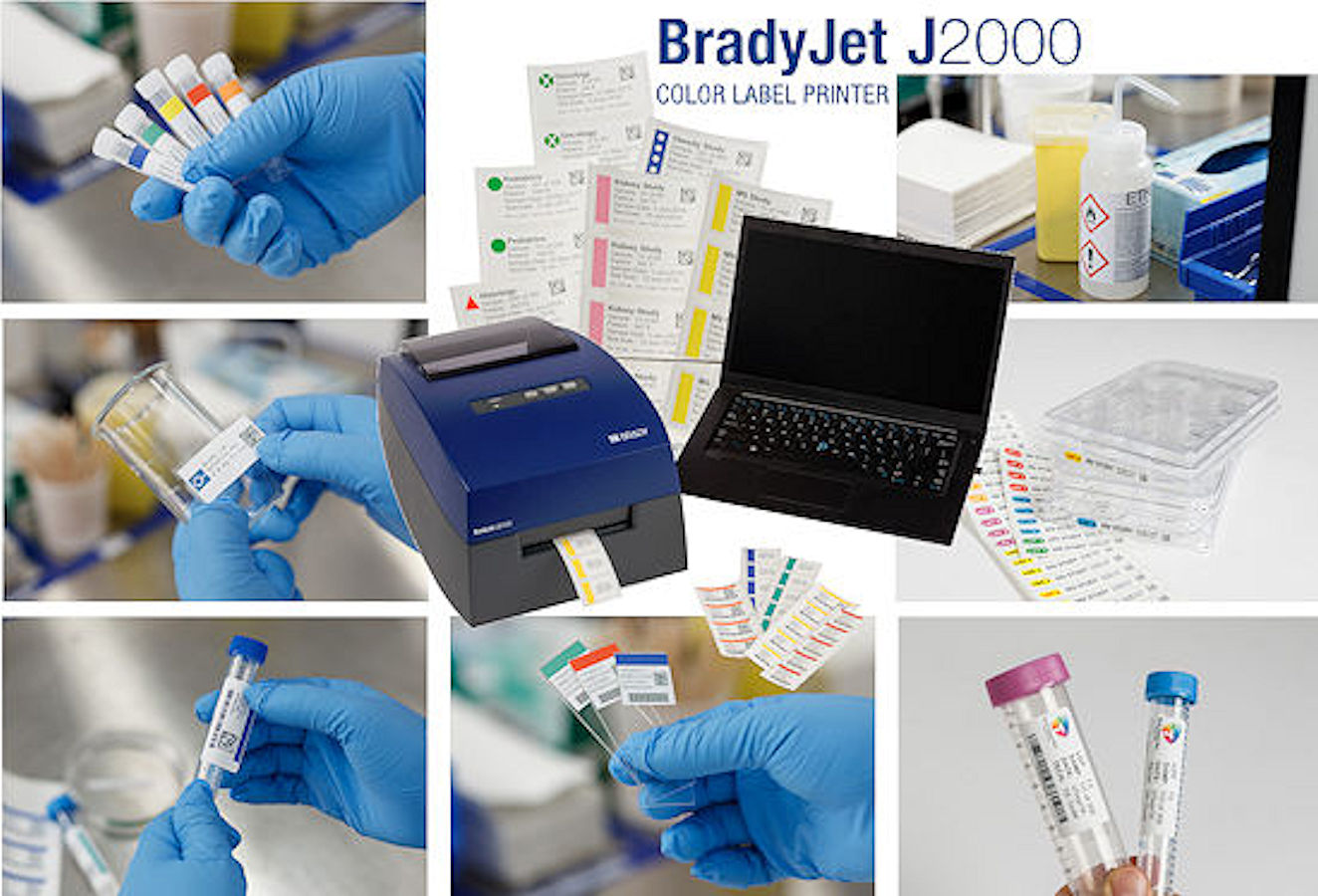 BradyJet-J2000-02 BradyJet J2000-LAB Farbdrucker für die Laborkennzeichnung