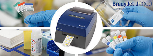 Laborproben farblich kennzeichnen mit dem BradyJet J2000