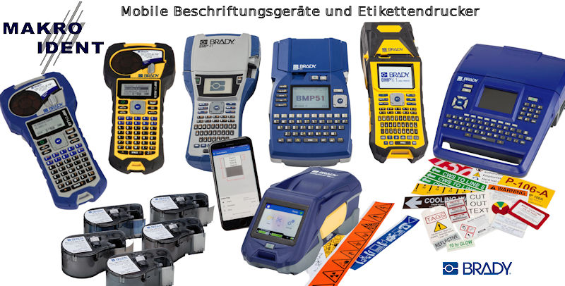 PR-Mobile-Brady-Etikettendrucker Brady Beschriftungsgeräte und mobile Etikettendrucker