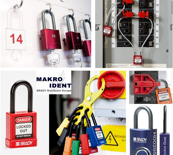 Sicherheitsschloesser-allgemein Zuverlässige Lockout-Tagout Sicherheitsschlösser von MAKRO IDENT