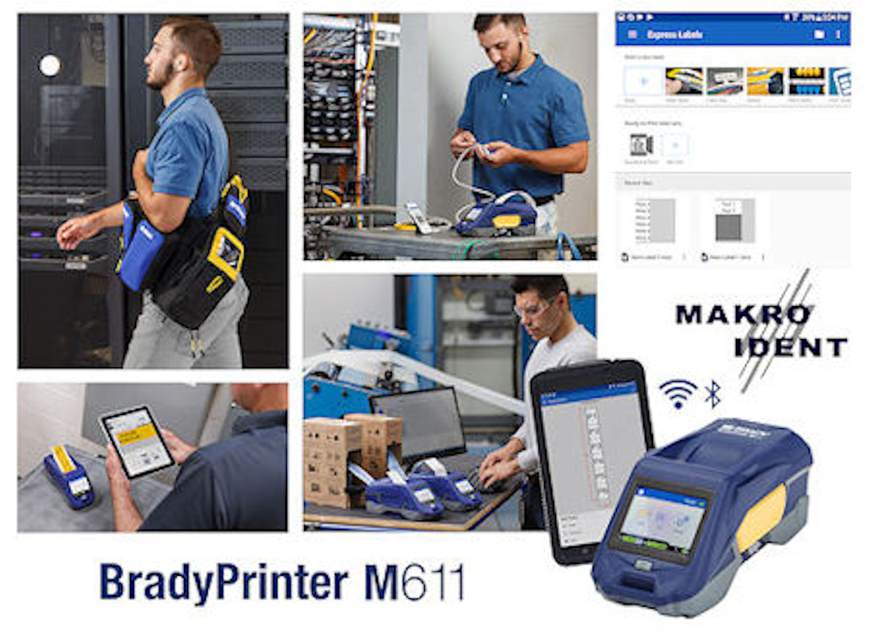 Brady-M611 <strong>Mobiler Handy-Etikettendrucker M611 für vielfältige Kennzeichnungen</strong>