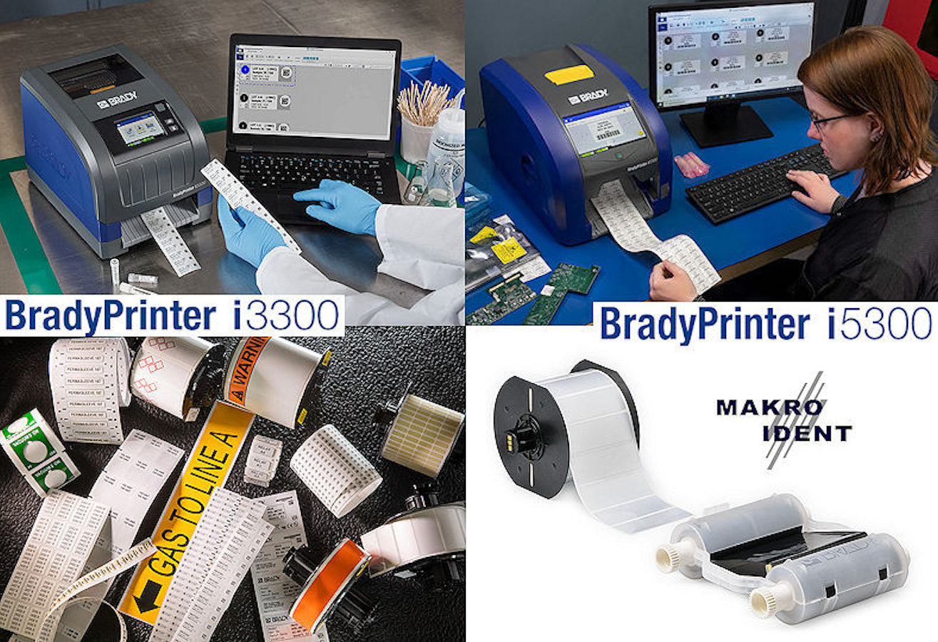 Die Etikettendrucker Brady i3300 und i5300 verfügen über eine automatische Materialerkennung. Es muss nichts mehr am Drucker eingestellt werden. Nachdem die Materialien in sekundenschnelle eingelegt wurden, geht es sofort los mit dem Drucken. 