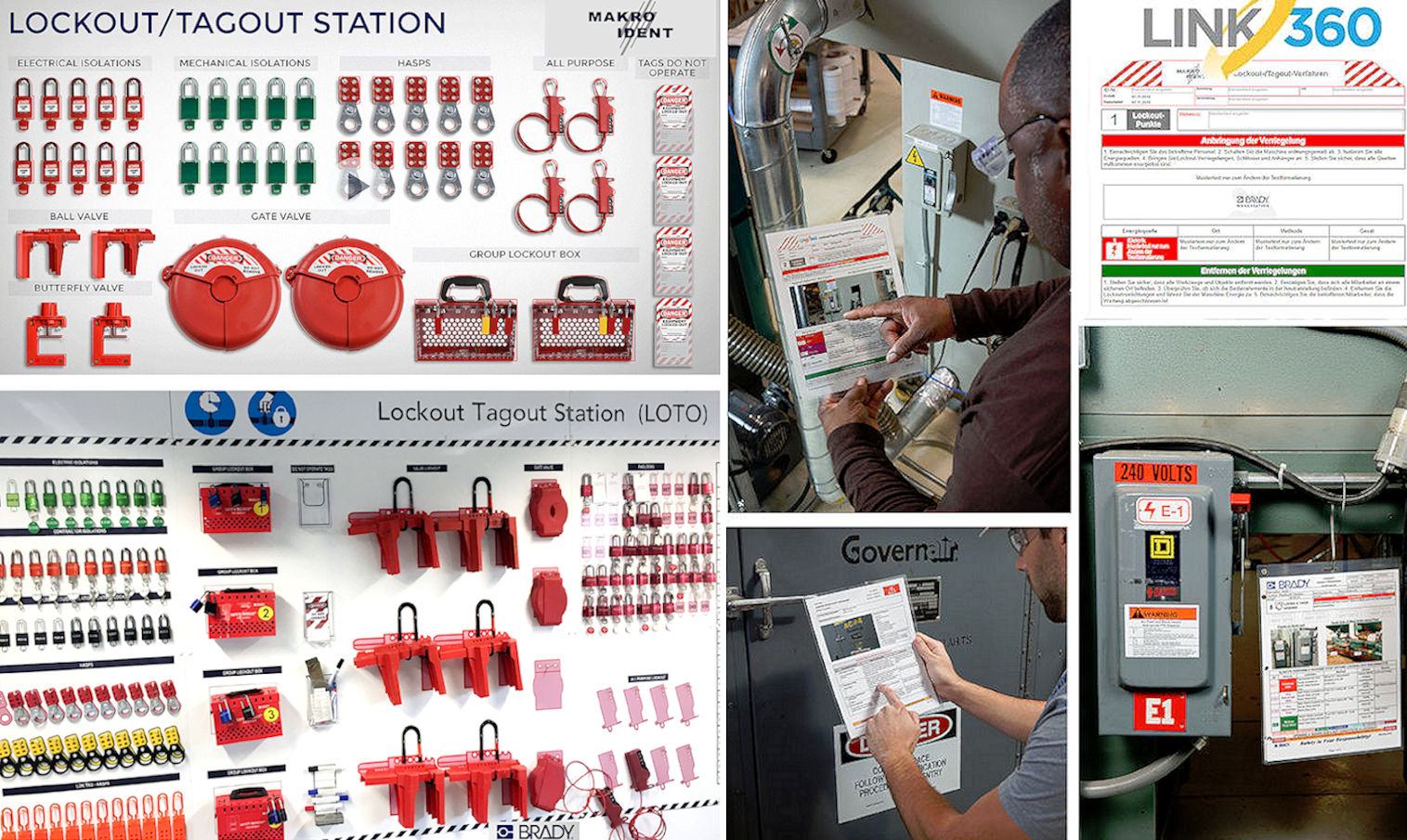 Lockout / Tagout Shadowboards für hohe Sicherheit am Arbeitsplatz