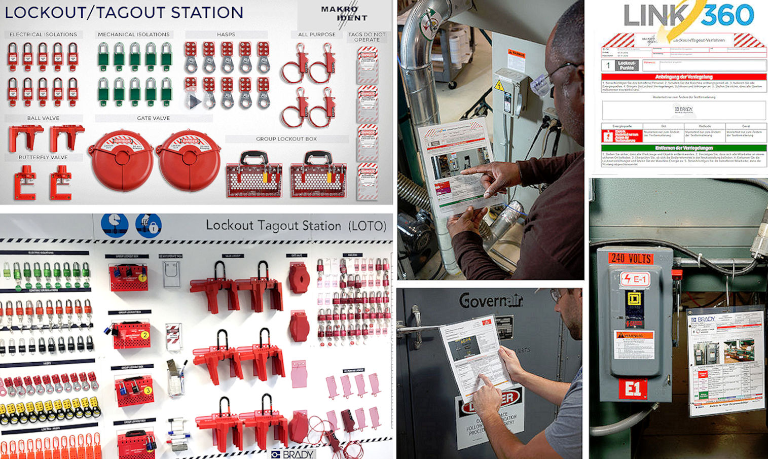 lockout-tagout-shadowboard Shadowboards mit passendem Lockout-Tagout Equipment