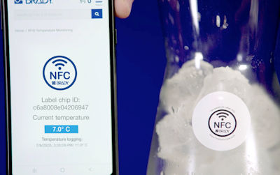 NFC Temperaturablesung