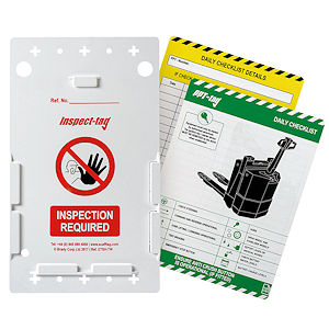 Halter und Einsteckschilder f&uuml;r Hubwagen